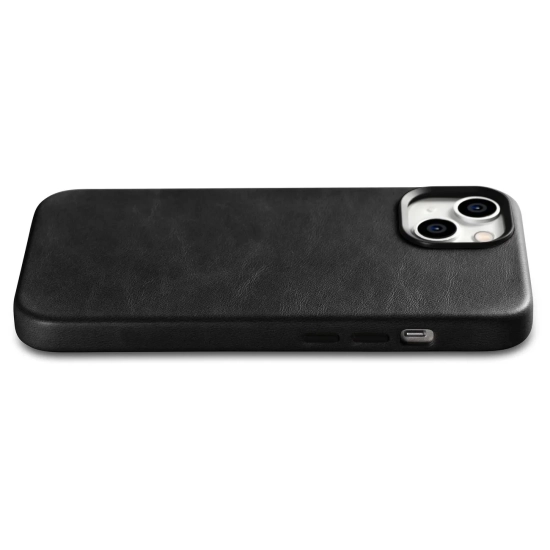 ICARER Skórzane etui iPhone 14 Plus magnetyczne z MagSafe Oil Wax Premium