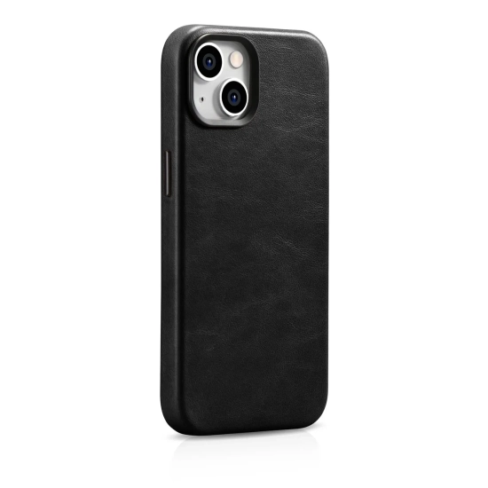 ICARER Skórzane etui iPhone 14 Plus magnetyczne z MagSafe Oil Wax Premium