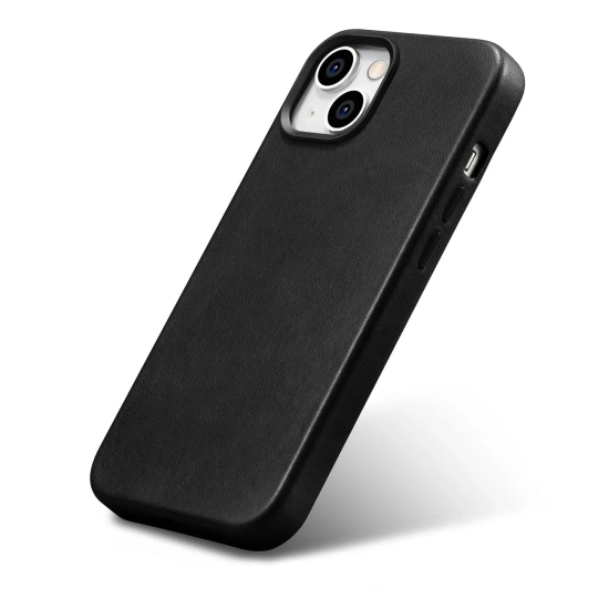 ICARER Skórzane etui iPhone 14 Plus magnetyczne z MagSafe Oil Wax Premium