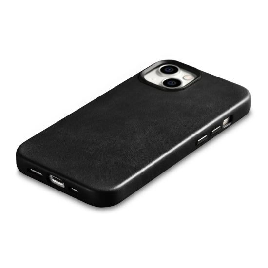 ICARER Skórzane etui iPhone 14 Plus magnetyczne z MagSafe Oil Wax Premium