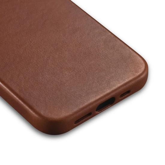 ICARER Skórzane etui iPhone 14 Plus magnetyczne z MagSafe Oil Wax Premium
