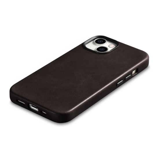 ICARER Skórzane etui iPhone 14 Plus magnetyczne z MagSafe Oil Wax Premium