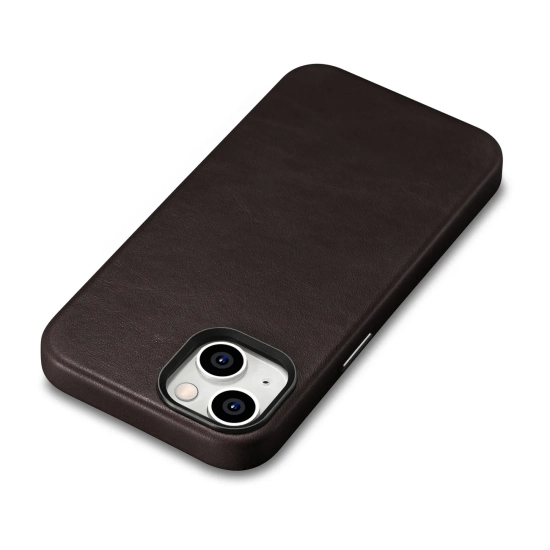 ICARER Skórzane etui iPhone 14 Plus magnetyczne z MagSafe Oil Wax Premium