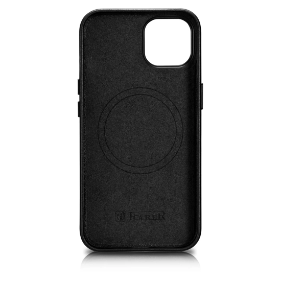 ICARER Pokrowiec etui z naturalnej skóry do iPhone 14 Plus MagSafe Case