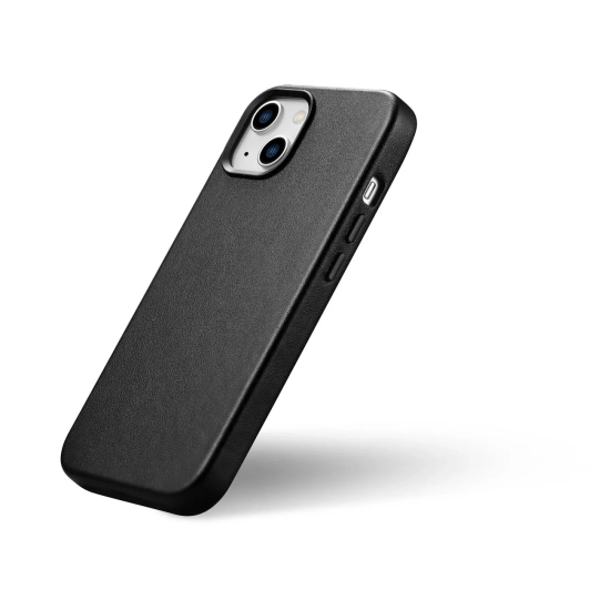 ICARER Pokrowiec etui z naturalnej skóry do iPhone 14 Plus MagSafe Case