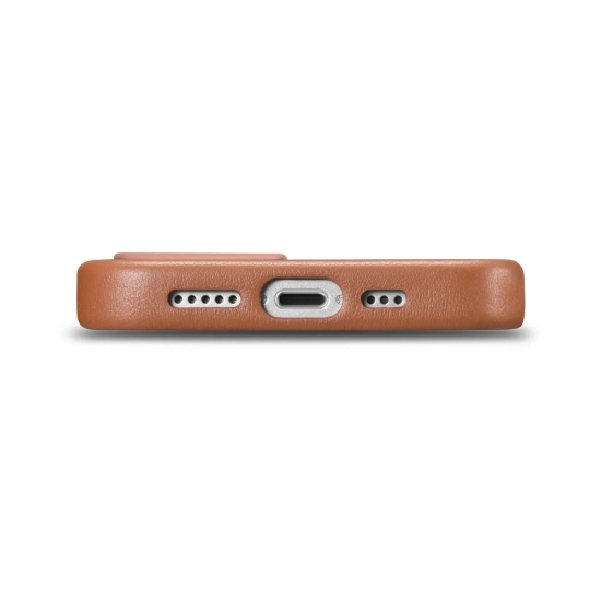 ICARER Pokrowiec etui z naturalnej skóry do iPhone 14 Plus MagSafe Case
