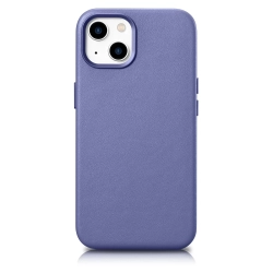 ICARER Pokrowiec etui z naturalnej skóry do iPhone 14 Plus MagSafe Case