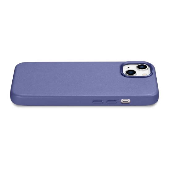 ICARER Pokrowiec etui z naturalnej skóry do iPhone 14 Plus MagSafe Case