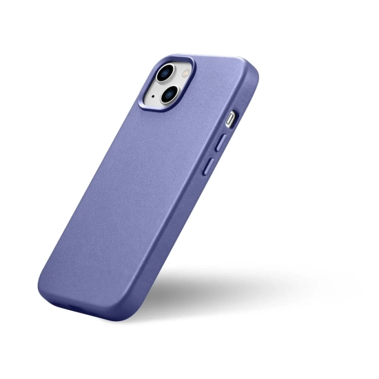 ICARER Pokrowiec etui z naturalnej skóry do iPhone 14 Plus MagSafe Case
