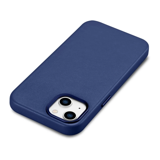 ICARER Pokrowiec etui z naturalnej skóry do iPhone 14 Plus MagSafe Case