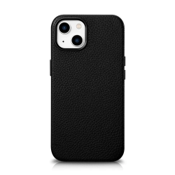 ICARER Skórzane etui iPhone 14 Plus magnetyczne z MagSafe Litchi Premium