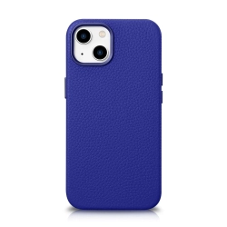 ICARER Skórzane etui iPhone 14 Plus magnetyczne z MagSafe Litchi Premium