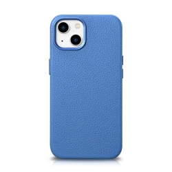ICARER Skórzane etui iPhone 14 Plus magnetyczne z MagSafe Litchi Premium