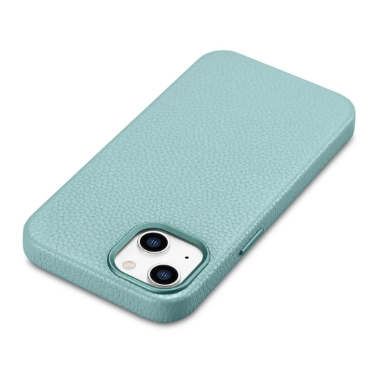 ICARER Skórzane etui iPhone 14 Plus magnetyczne z MagSafe Litchi Premium
