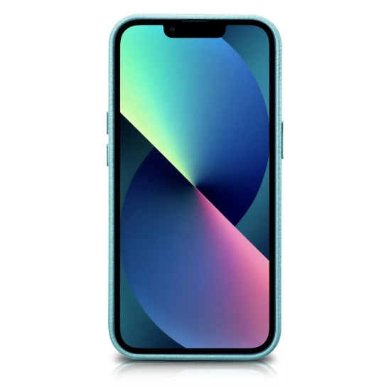 ICARER Skórzane etui iPhone 14 Plus magnetyczne z MagSafe Litchi Premium