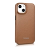 ICARER Skórzane etui iPhone 14 Plus z klapką magnetyczne MagSafe CE