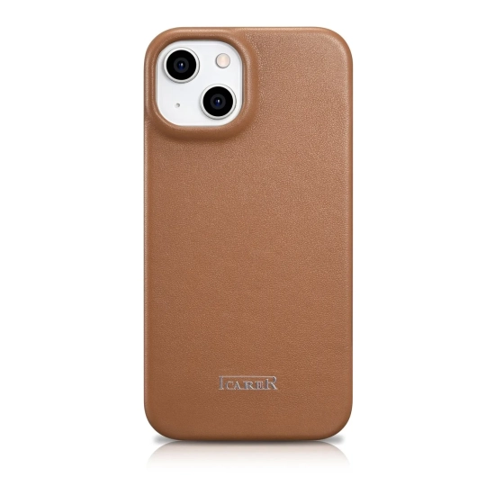 ICARER Skórzane etui iPhone 14 Plus z klapką magnetyczne MagSafe CE