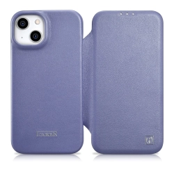ICARER Skórzane etui iPhone 14 Plus z klapką magnetyczne MagSafe CE