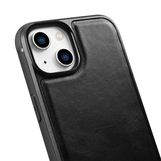 ICARER Etui pokryte naturalną skórą do iPhone 14 Plus Leather Oil Wax