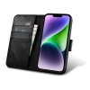 ICARER 2w1 etui skórzany pokrowiec z klapką iPhone 14 Plus Anti-RFID Oil