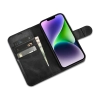 ICARER 2w1 etui skórzany pokrowiec z klapką iPhone 14 Plus Anti-RFID Oil
