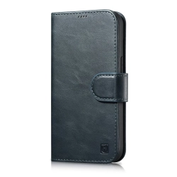 ICARER 2w1 etui skórzany pokrowiec z klapką iPhone 14 Plus Anti-RFID Oil