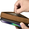 ICARER 2w1 etui skórzany pokrowiec z klapką iPhone 14 Plus Anti-RFID Oil