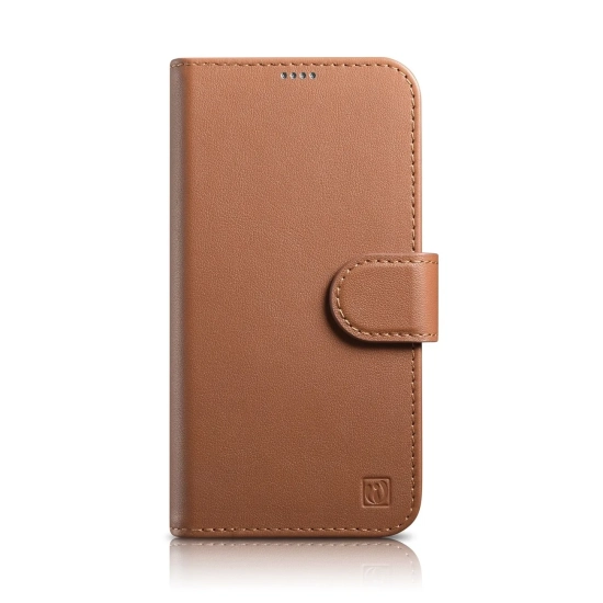 ICARER 2w1 etui skórzany pokrowiec z klapką iPhone 14 Pro Anti-RFID Wallet