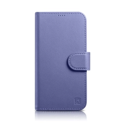 ICARER 2w1 etui skórzany pokrowiec z klapką iPhone 14 Pro Anti-RFID Wallet