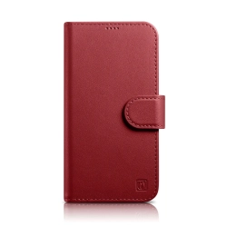 ICARER 2w1 etui skórzany pokrowiec z klapką iPhone 14 Plus Anti-RFID