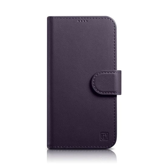 ICARER 2w1 etui skórzany pokrowiec z klapką iPhone 14 Plus Anti-RFID