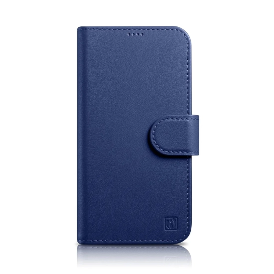 ICARER 2w1 etui skórzany pokrowiec z klapką iPhone 14 Plus Anti-RFID