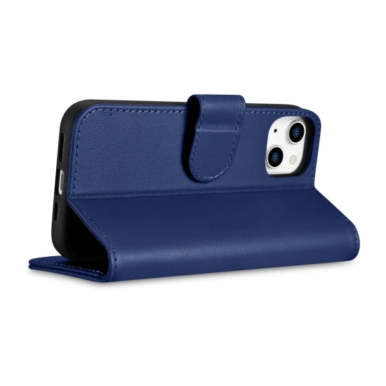 ICARER 2w1 etui skórzany pokrowiec z klapką iPhone 14 Plus Anti-RFID