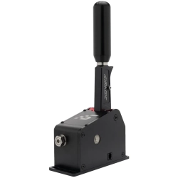 SIMAGIC Q1S – czarny sekwencyjny shifter simracing z dźwignią i aluminiową obudową.