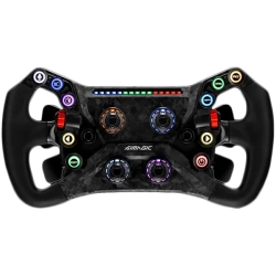 SIMAGIC GT NEO 300 mm – czarna kierownica GT/Formula z przyciskami RGB, enkoderami, łopatkami i QR50.