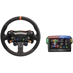 SIMAGIC Zeus Sport z MagicDash 4 – czarna kierownica 320 mm z ekranem telemetrycznym i elementami sterującymi RGB. SIMAGIC Zeus Sport z MagicDash 4 – czarna kierownica 320 mm z ekranem telemetrycznym i elementami sterującymi RGB.