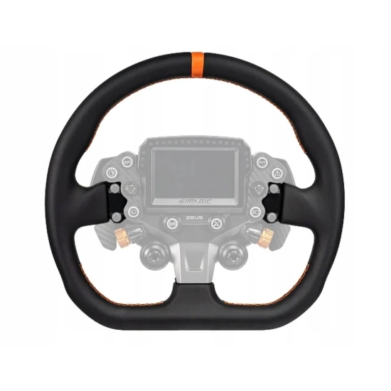 Obręcz SIMAGIC ZS-320CD Leather 320 mm do Zeus Sport – widok dokładnego wariantu obręczy.