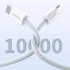 DUDAO Wytrzymały przewód kabel UCB-C PD 60W w oplocie z włókna węglowego