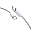 DUDAO Wytrzymały przewód kabel UCB-C PD 60W w oplocie z włókna węglowego