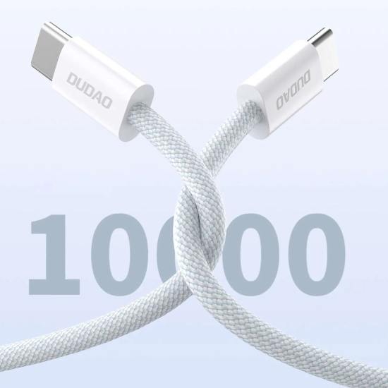 DUDAO Wytrzymały przewód kabel UCB-C PD 60W w oplocie z włókna węglowego