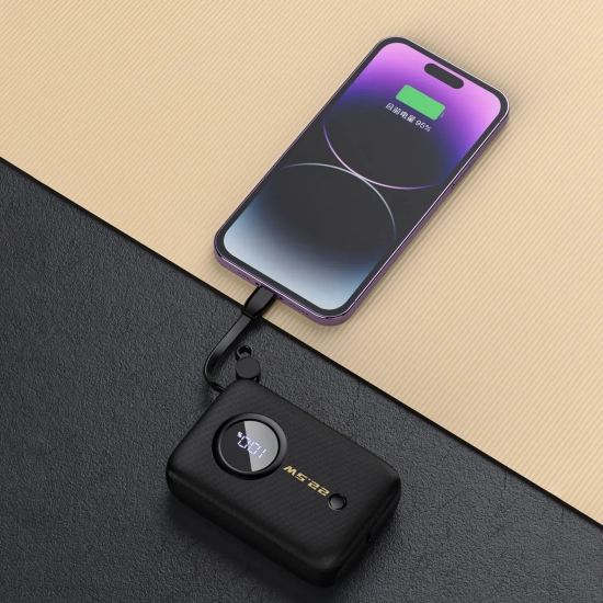 Powerbank Dudao K14 10000mAh USB-C Lightning czarny