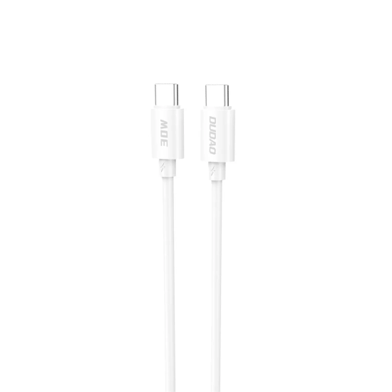 DUDAO Kabel przewód L4C USB-C - USB-C 30W 480Mb/s 1.2m - biały