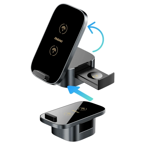 DUDAO 3w1 Ładowarka A11Pro+ indukcyjna 15W do telefonu smartwatcha