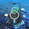 DUDAO Uchwyt samochodowy do telefonu z ładowarką indukcyjną na kratkę
