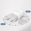 DUDAO Mała ładowarka sieciowa A14EUC PD 20W USB-C + kabel USB-C - biała