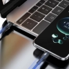 DUDAO Kabel przewód z oplotem L3CC USB-C - USB-C 60W 2m - czarny