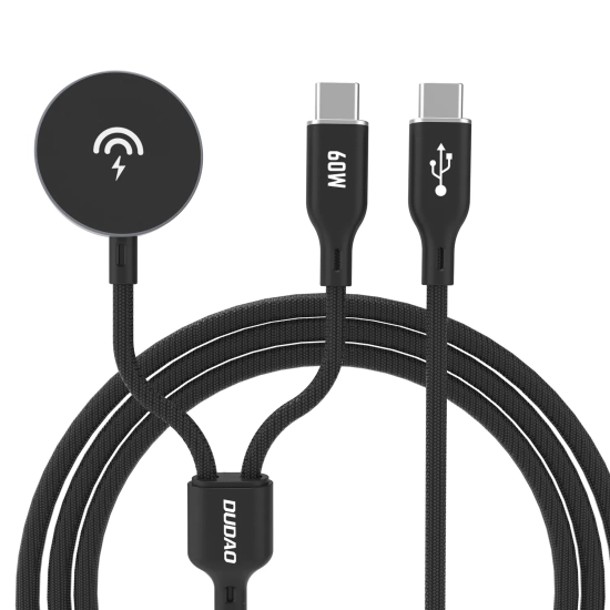 DUDAO 2w1 Kabel przewód z ładowarką do Apple Watch + wtyczka USB-C PD 60W