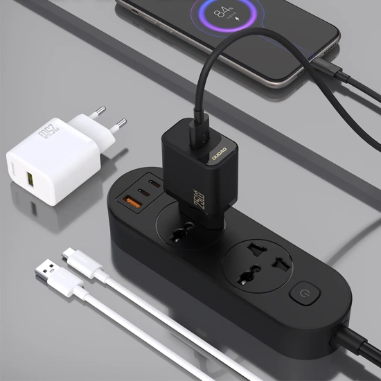 DUDAO Ładowarka sieciowa GaN 25W USB-A - biała