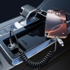DUDAO Kabel przewód spiralny 4w1 USB-A / USB-C - Lightning / USB-C - czarny