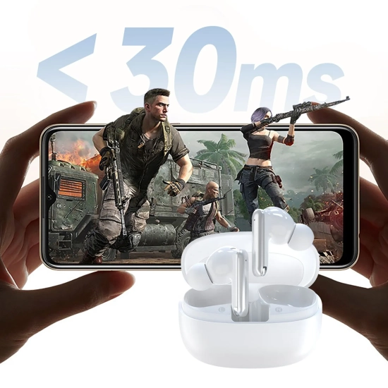 DUDAO Słuchawki bezprzewodowe U21 TWS ANC ENC Bluetooth - białe